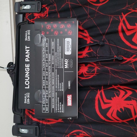 Marvel's Miles Morales Black and Red Web Sleep/ Lounge Pants - Picture 7 of 16